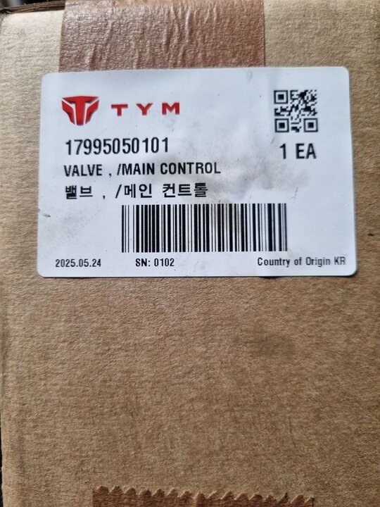 TYM 트랙터 T430 (43마력) 메인컨트롤밸브T430.T390