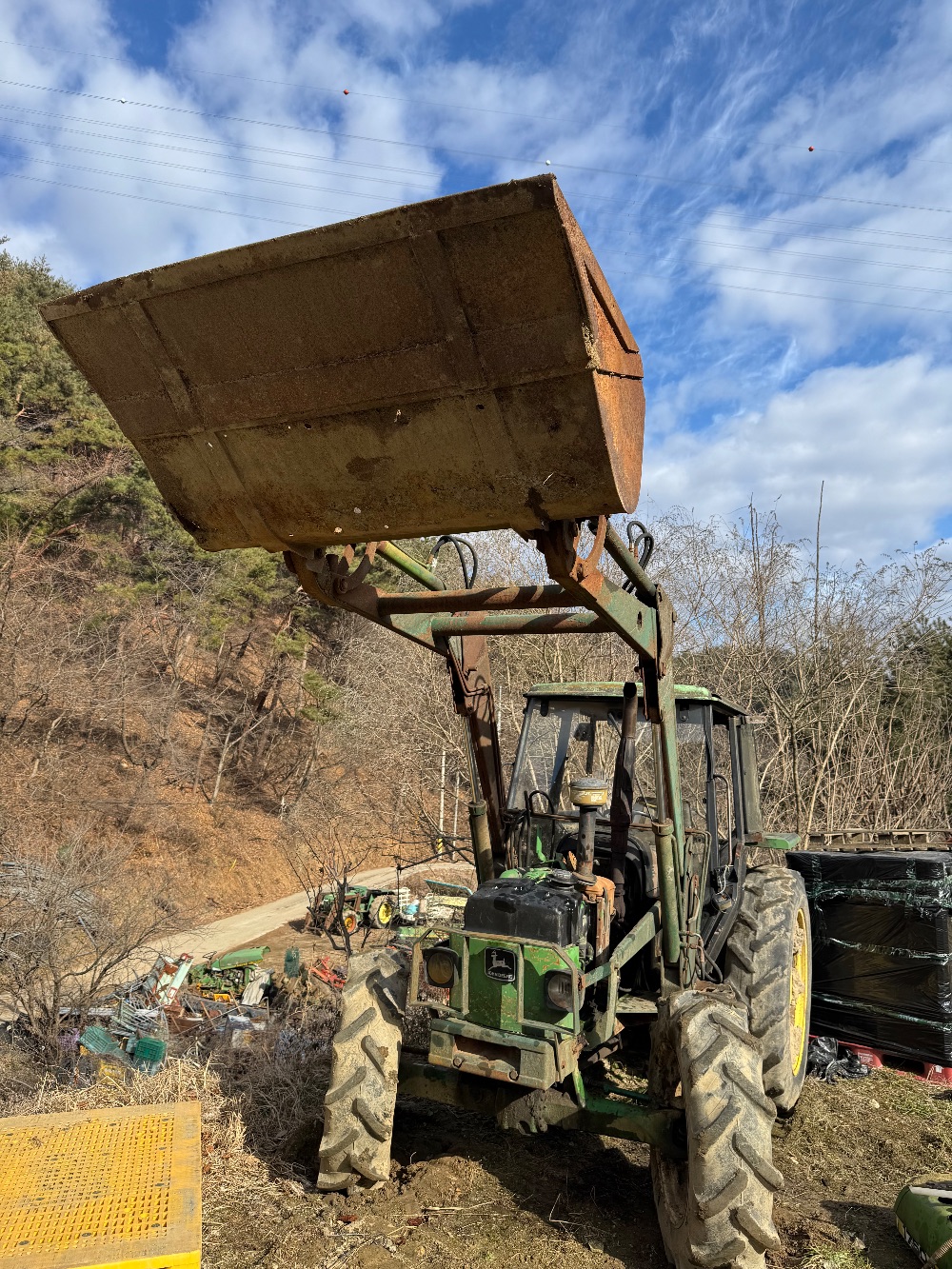 존디어 트랙터 1750 (53마력) 로우더만 직접 떼가실분