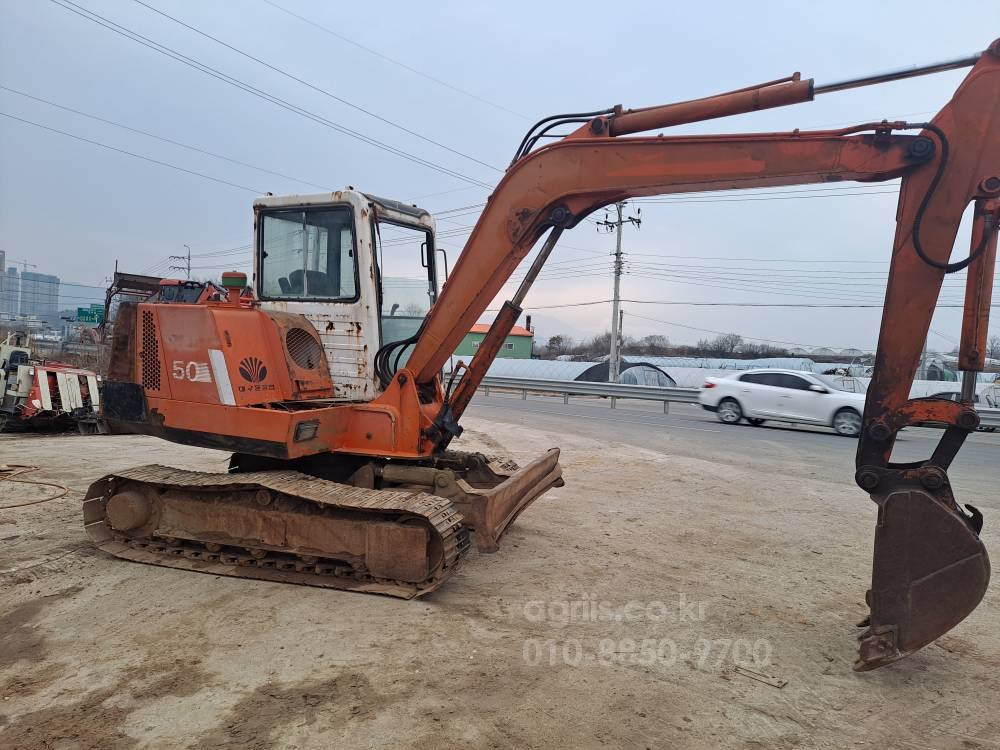 대우02굴착기 s50 굴삭기 데우02.삼성3A.MX3 뒤우측면