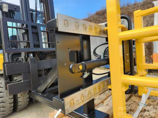 국산 베일집게 지게차 지게차용 베일집게 앞좌측면