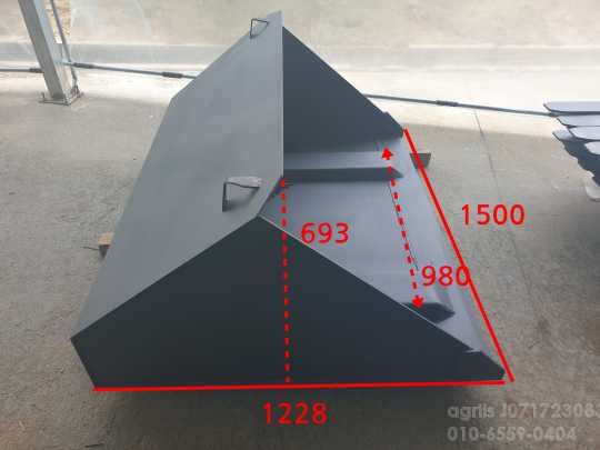  Forklift 지게차2톤3톤용 힌지드버켓  앞좌측면