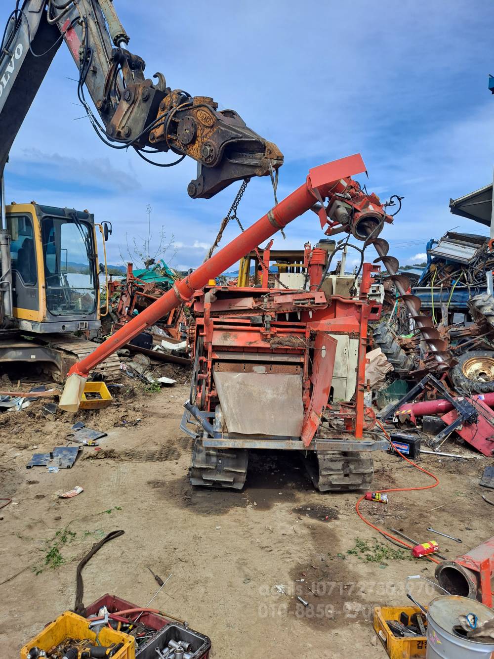 Daedong Combine Harvester DSM65 (4Rows) 뒤우측면