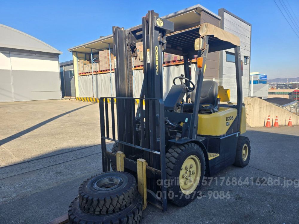 Doosan Forklift D20S-3 (2톤) 뒤우측면