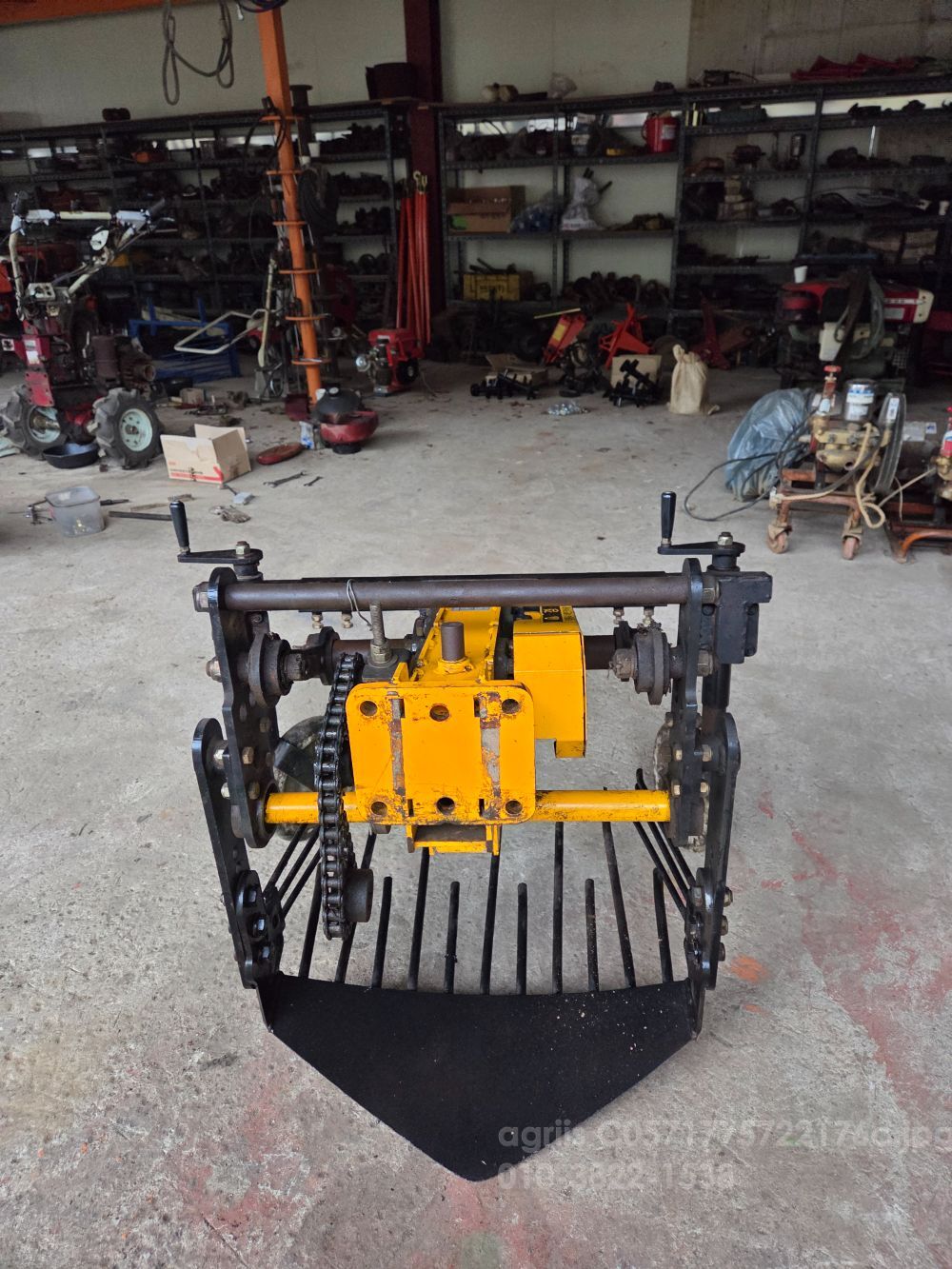 두루기계 땅속작물수확기 경운기 부착형 고구마수확 DRK-600