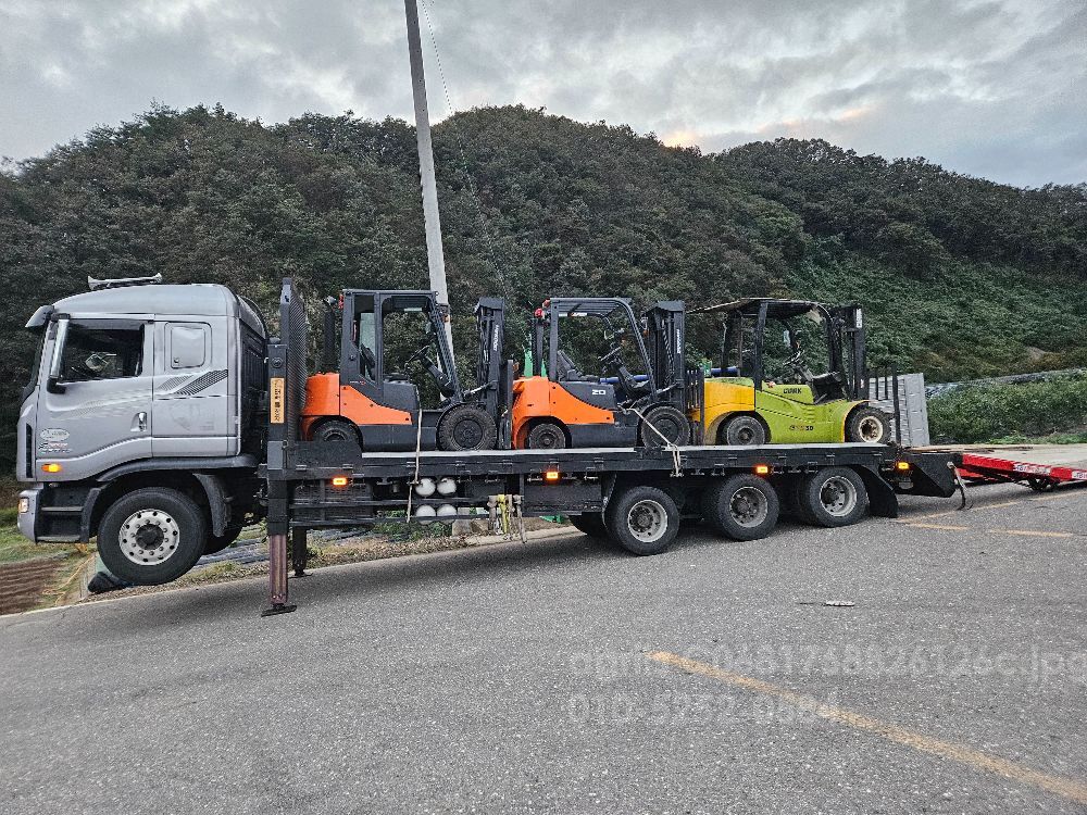 추레라운송 입니다. 셀프로더 운송