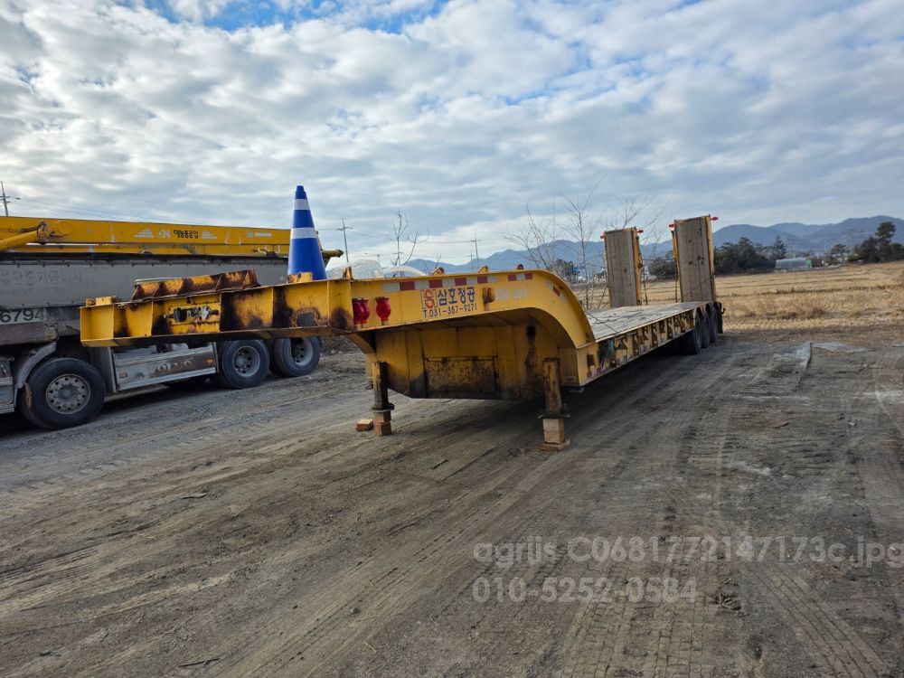 로우베드추레라 트레일러 자동발판