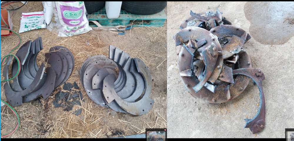  TMR 사료배합기 스크류날개수리 및 감속기수리  뒤우측면