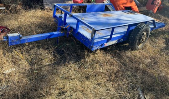 효창농기 트레일러 콤바인 4조 및 포크레인