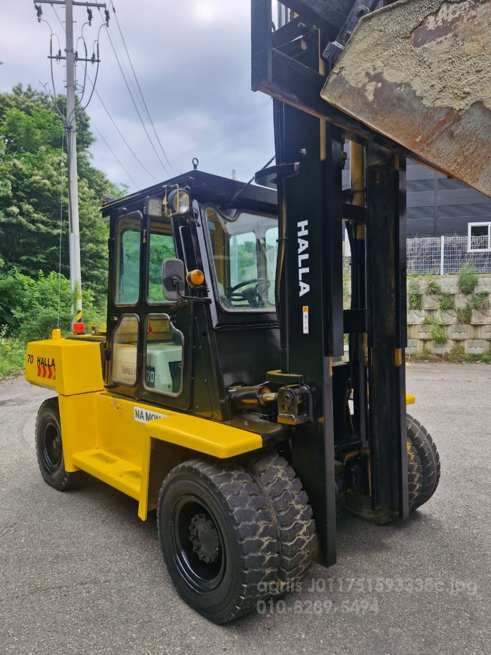 한라 지게차 코마츠 하이마스타 바가지