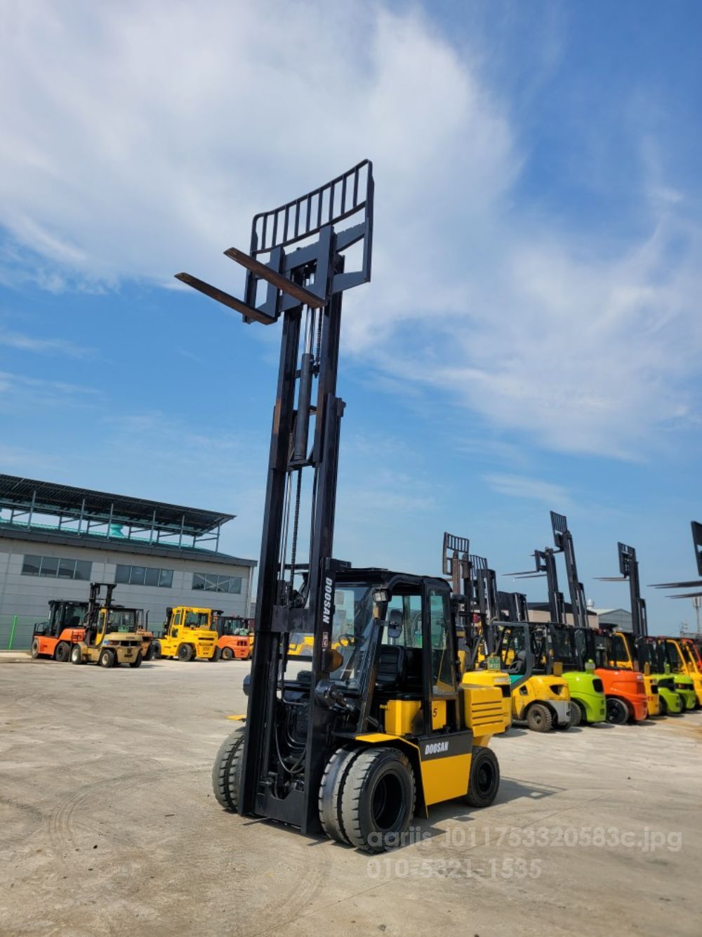 두산 지게차 4.5톤3단