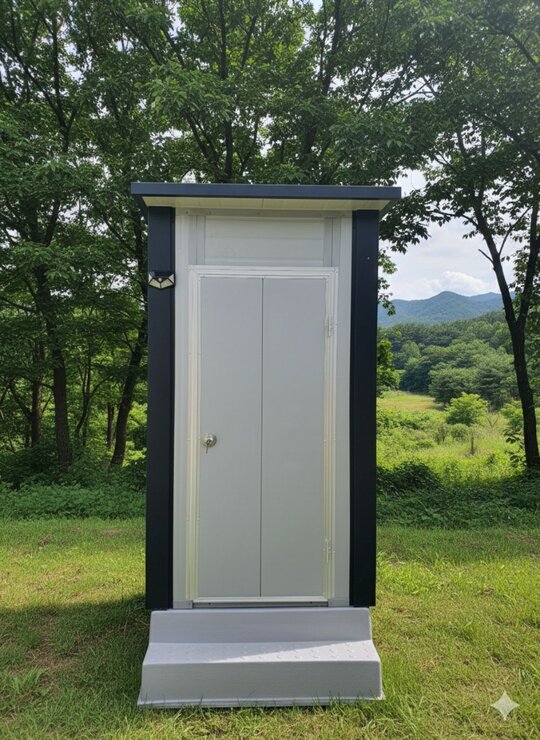  정화가 필요없는 전자동 포세식화장실  전자동 포세식 화장실 