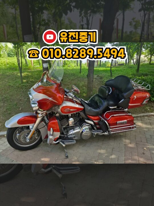 할리 오토바이 데이비슨 울트라 클래식 CVO 앞좌측면
