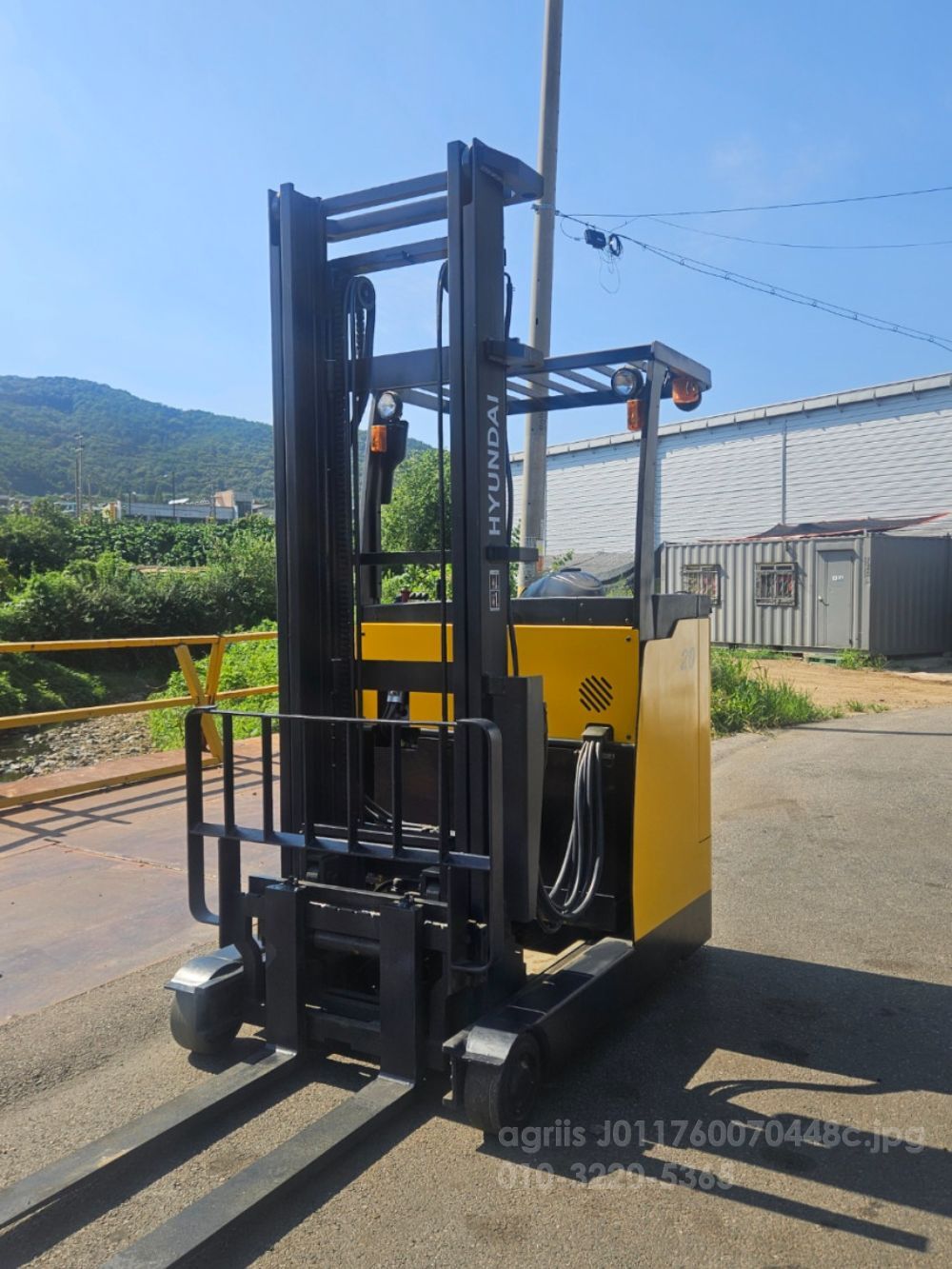 현대 지게차 2톤 전동 입식 하이마스트 4.3M 사이드쉬프트 (2톤)