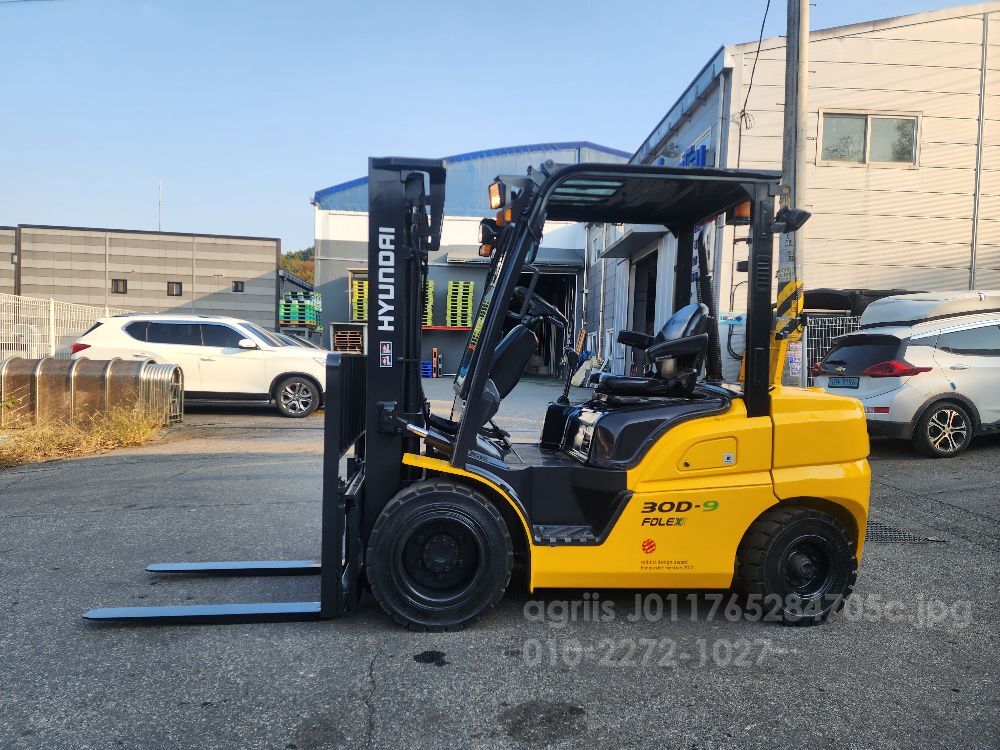 현대 지게차 중고 3톤 포렉스30d-9 18년식 싸이드쉬프트 (3톤)