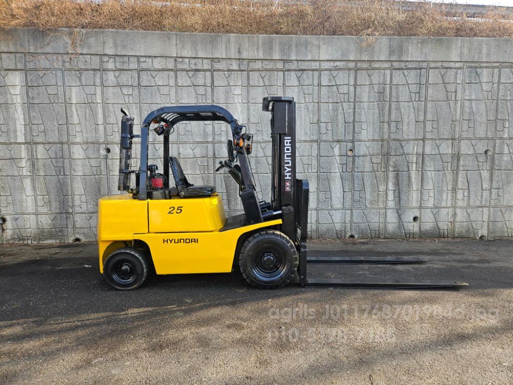 Hyundai Forklift 중고 PF25D 디젤 2.5톤 (2.5톤) 뒤우측면