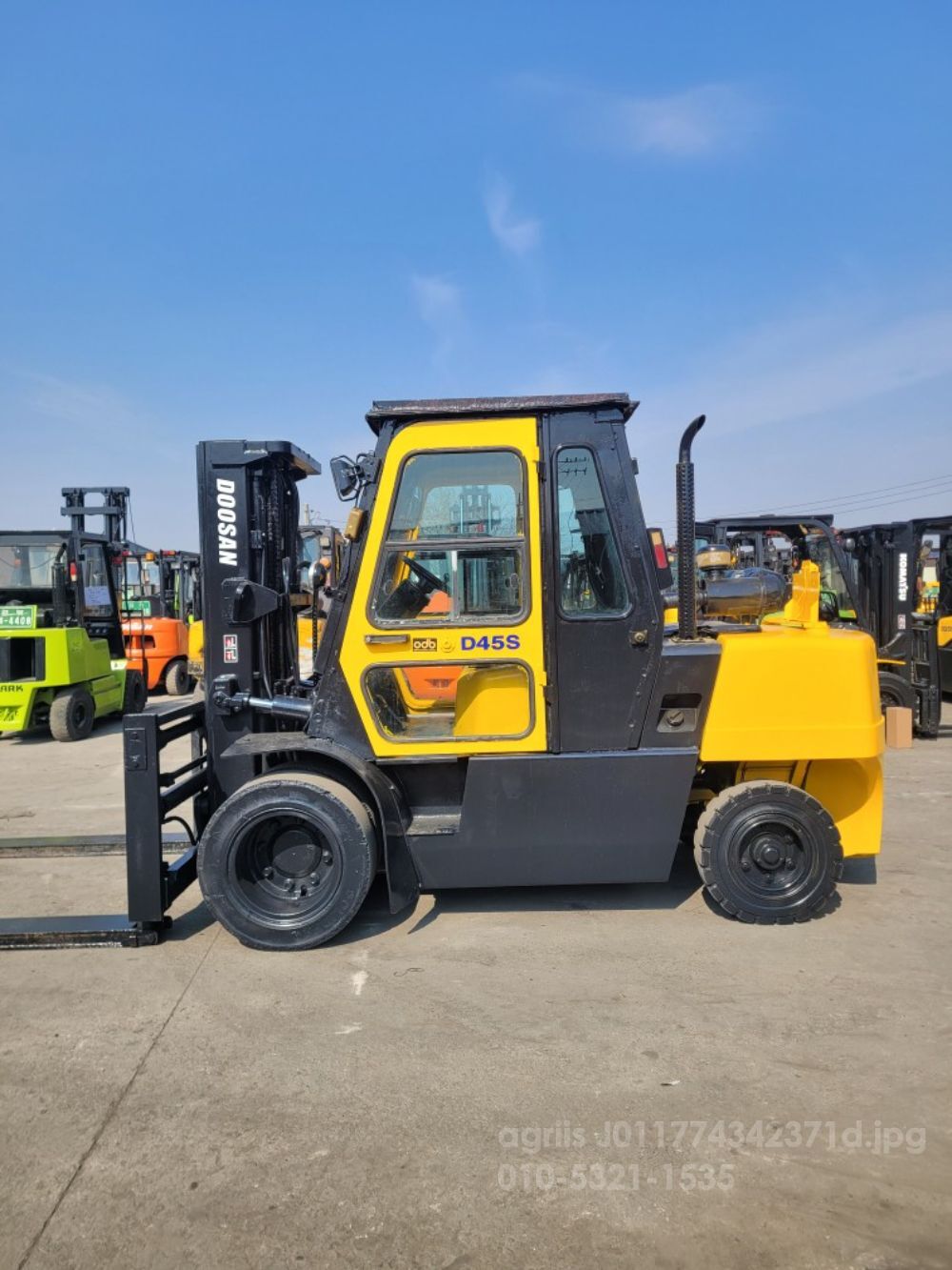 Doosan Forklift D45S-2중고 (4.5톤) 뒤우측면