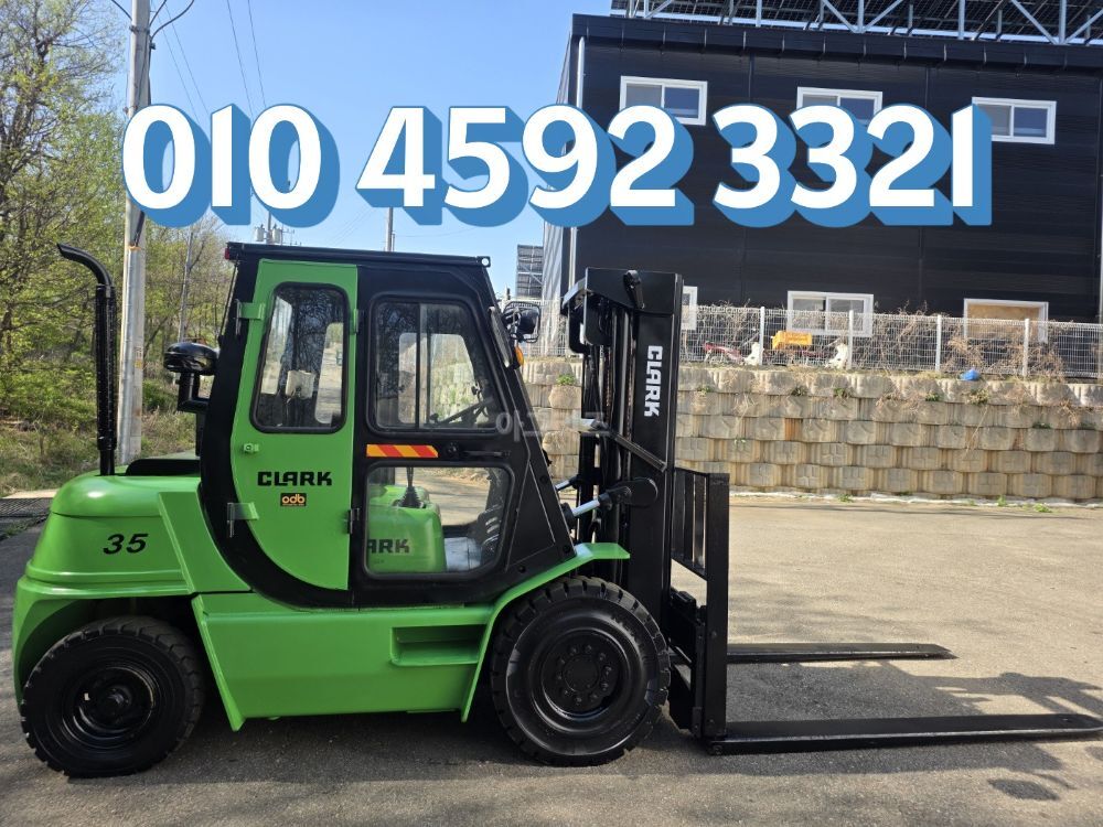 삼성  지게차 클라크3.5톤 3단마스타 자동발 디젤 (3.5톤)