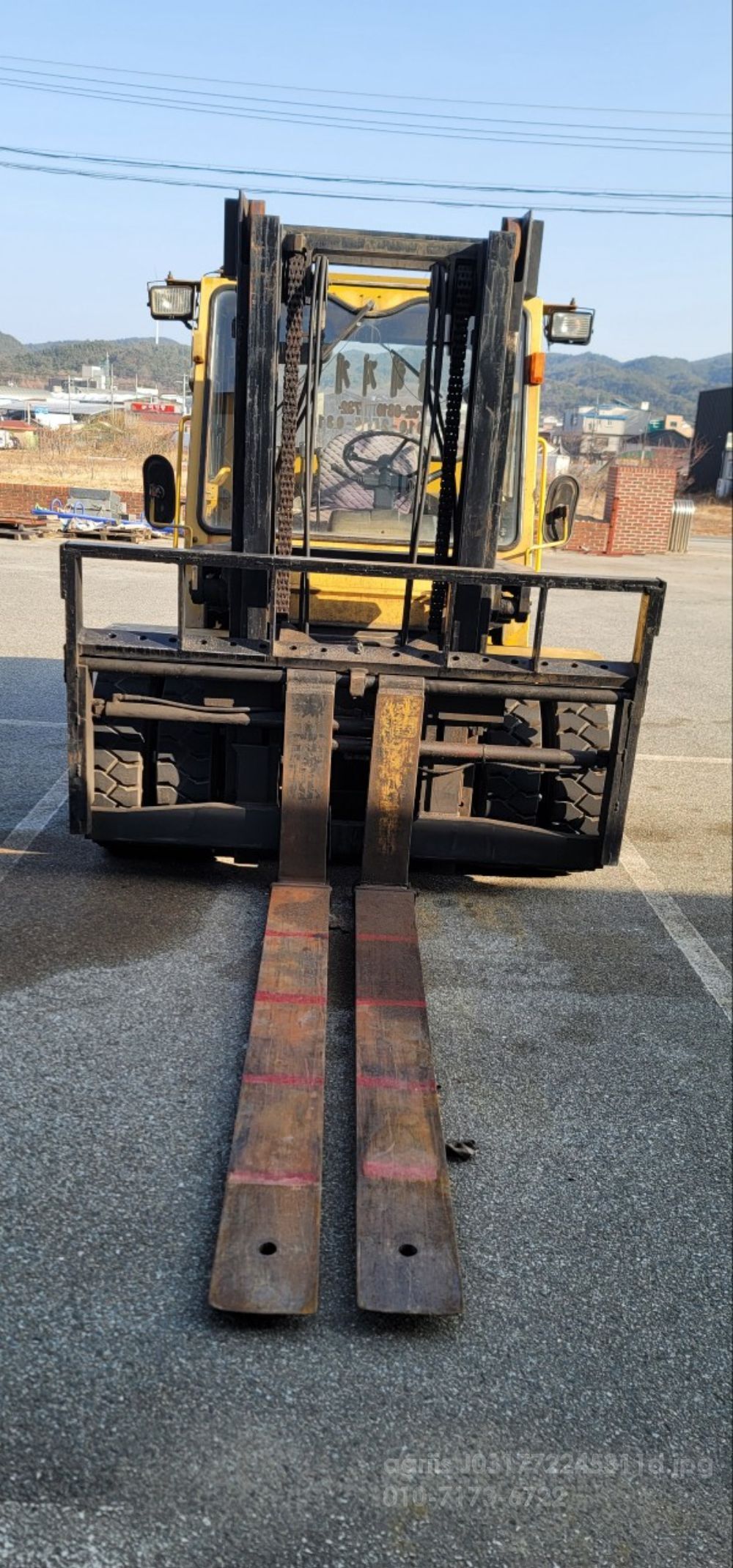 두산대우 7톤 지게차 D70S (7.0톤) 뒤우측면