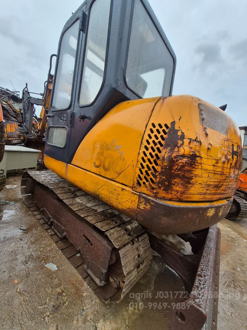 현대02굴삭기 굴삭기 현대r500 (4.9톤)