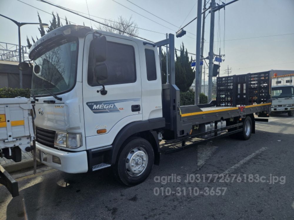 현대자동차 태건특장 농기계운반 사다리 메가트럭 저상사다리