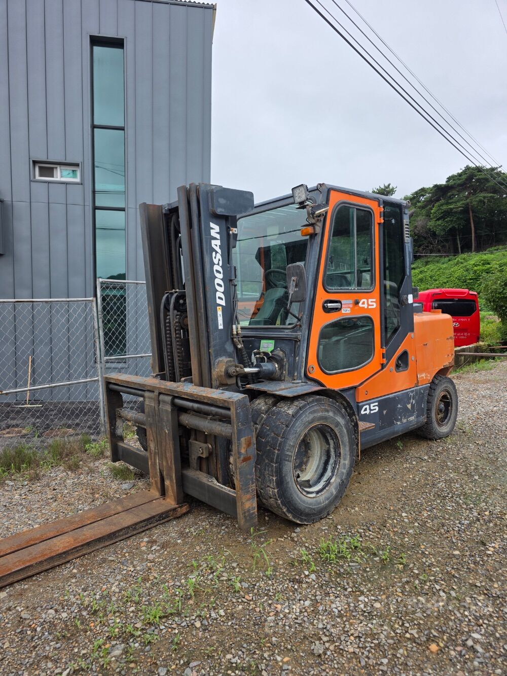 두산 지게차 4.5 삼단