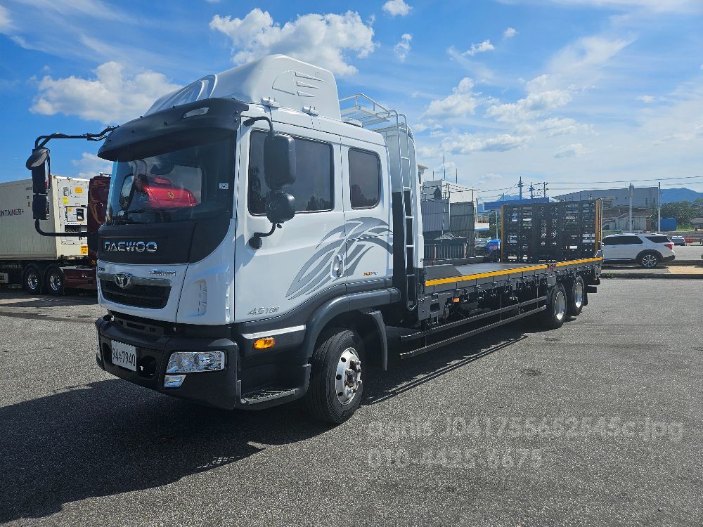  프리마 7.5톤 후축 반 저상 사다리 한국상용7.5톤트럭 