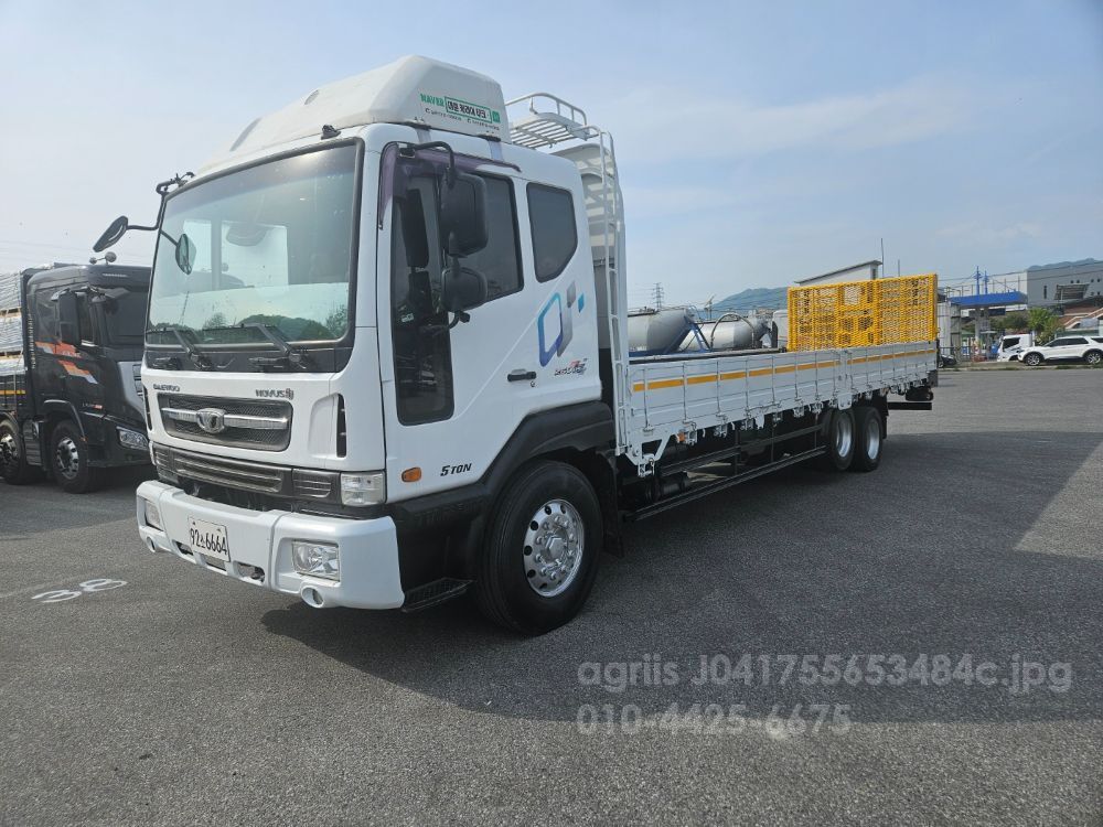  노부스 앞축 자동 사다리 한국쓰리축7.5톤트럭 