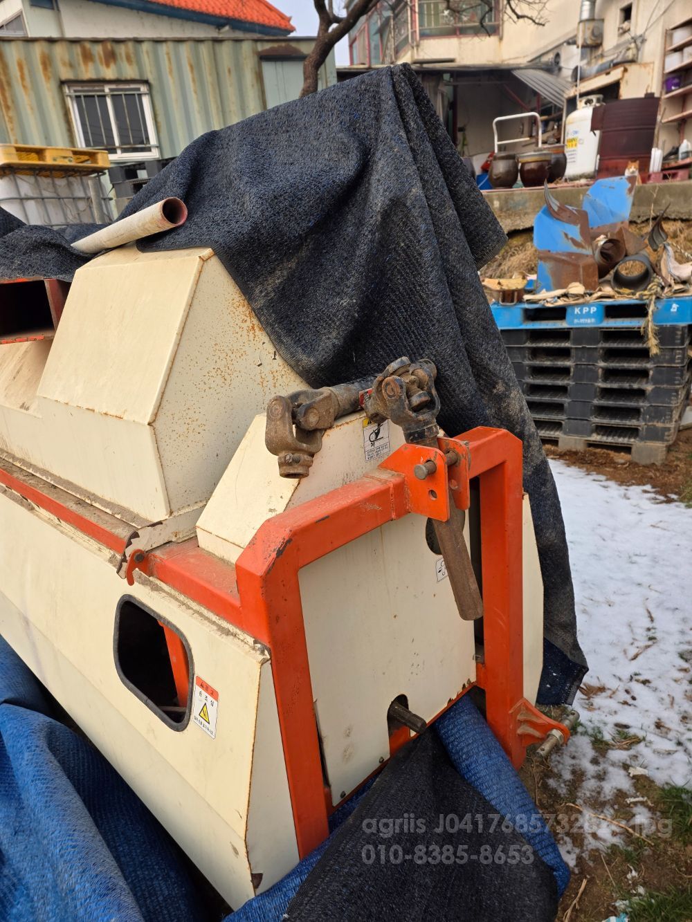 발산공업 트랙터 부착용 대형 콩 탈곡기 ESP-1000L