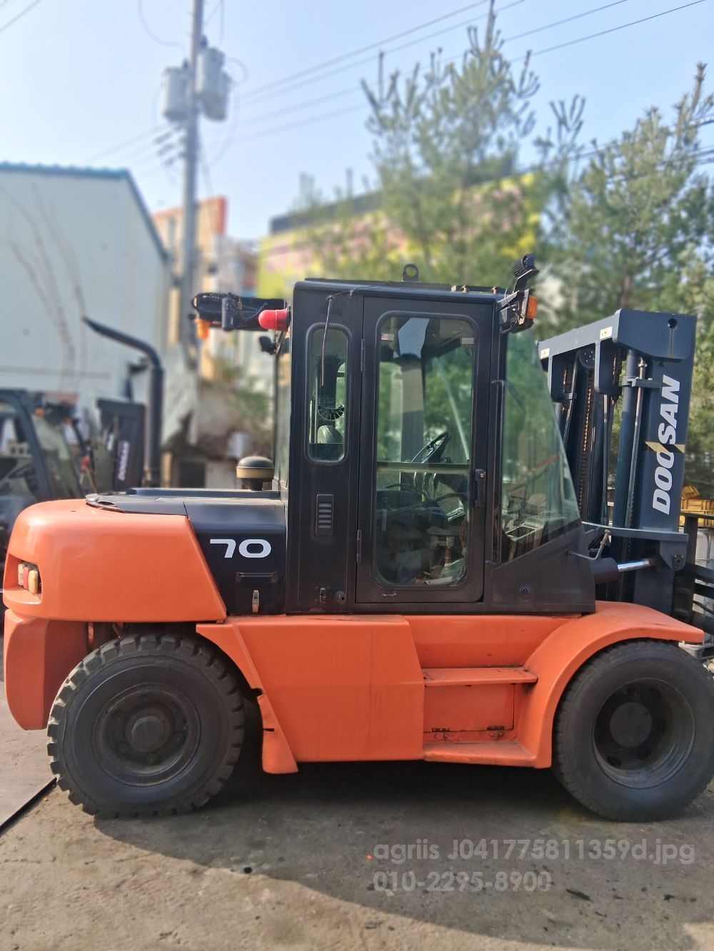 Doosan Forklift D70 (7톤톤) 뒤우측면