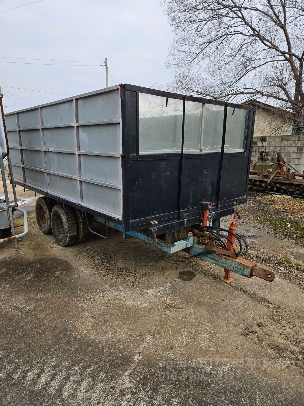  트레일러 곡물덤프