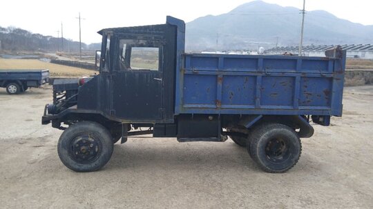 공업사제작 4륜 덤프 영운기(딸딸이) 4륜덤프 앞좌측면