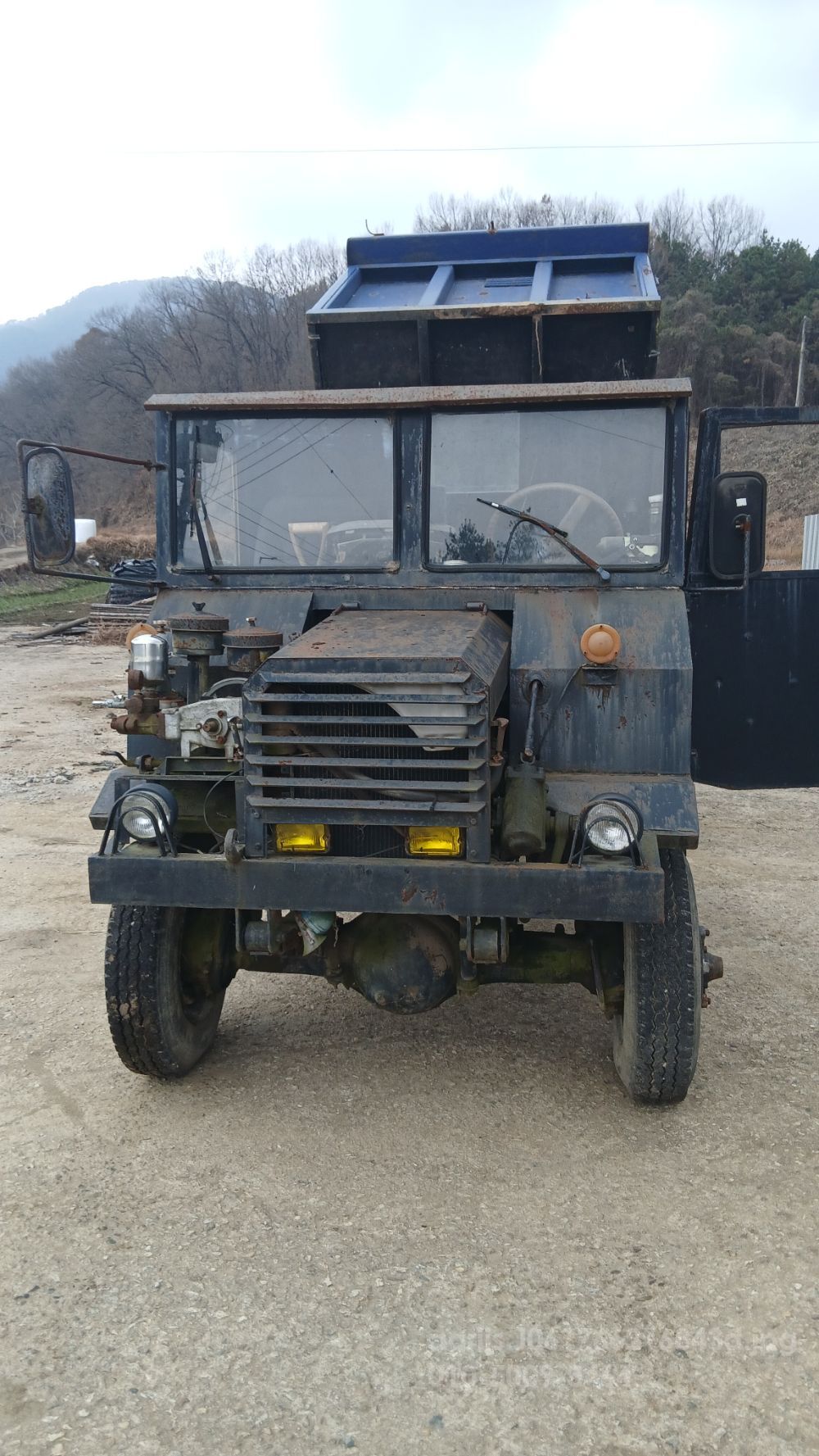 공업사제작 4륜 덤프 영운기(딸딸이) 4륜덤프 뒤우측면