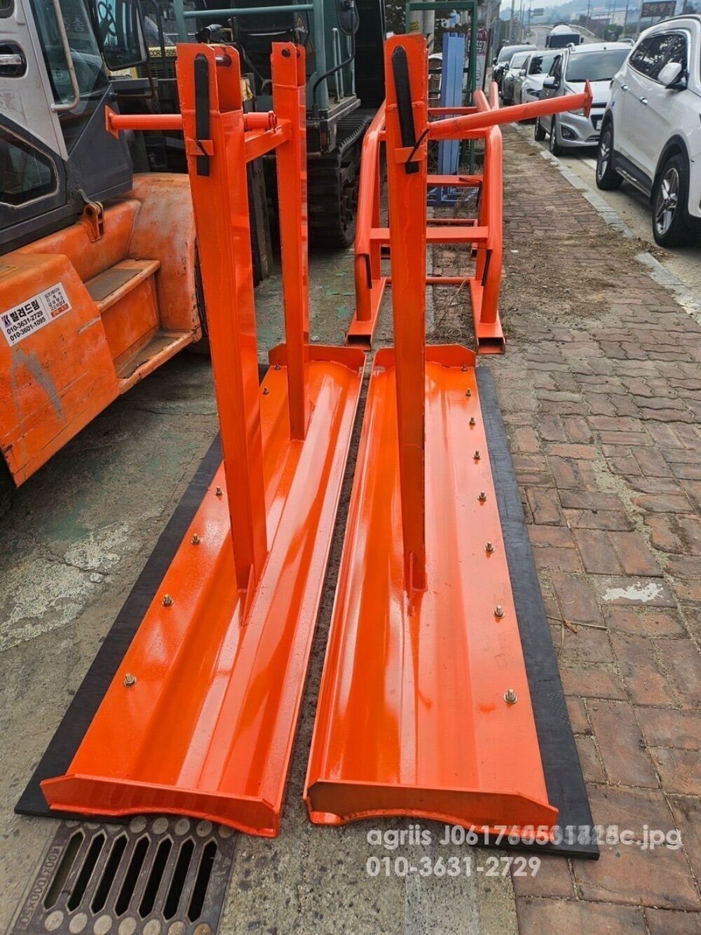  지게차용 제설기 눈삽 