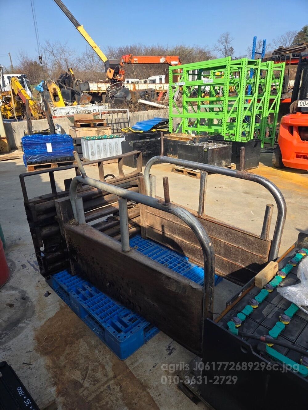 2.5톤 지게차 베일클램프 편개식