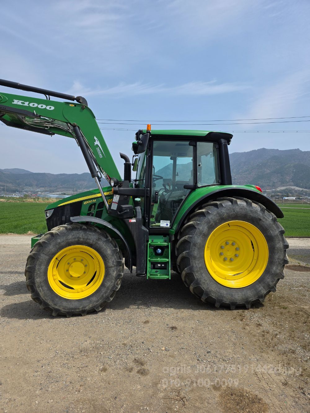 JohnDeere Tractor 6100M (100hp) 뒤우측면