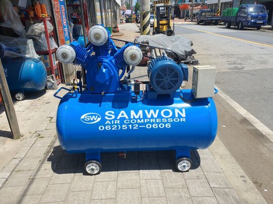  중고10마력 콤프레샤 중고10HP-삼상10HP-400L 