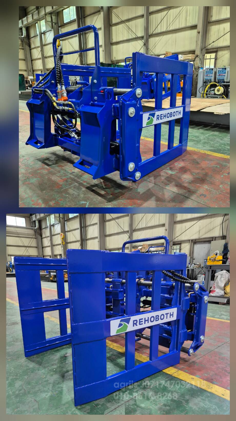 르호봇 베일클렘프 베일러집게 RH-210 베일클렘프 베일러집게 뒤우측면