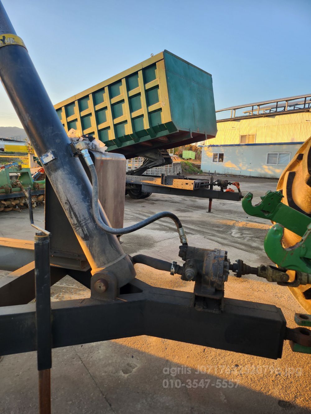 공업사 트레일러 곡물